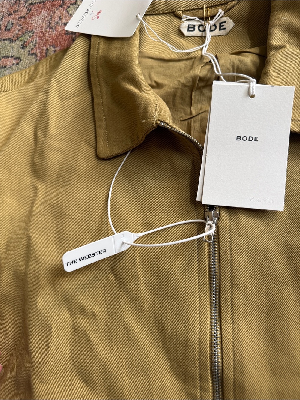 Men's Lightweight Tan Zip-Front Shirt Jacket - Picture 4 of 11